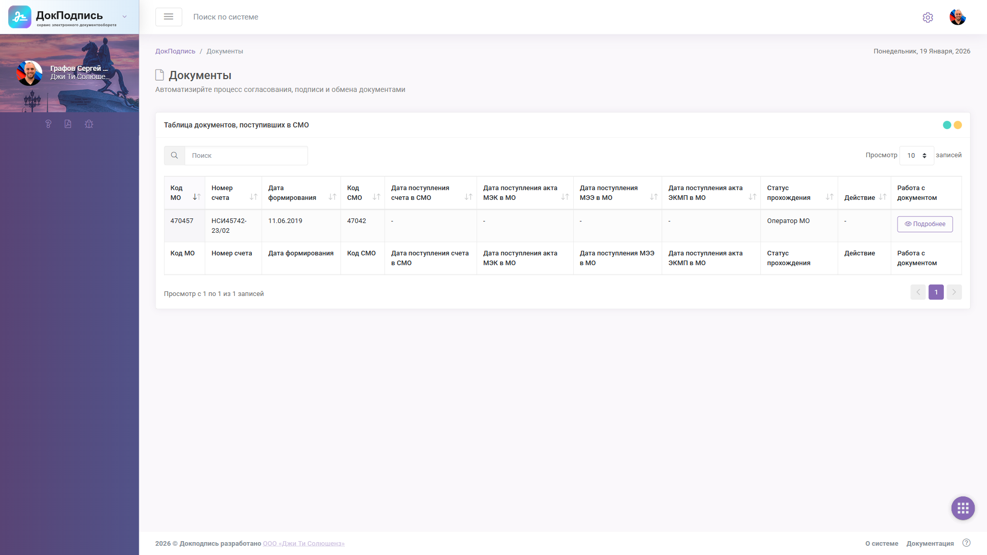 Рисунок 1 — Пример расположения расширенного фильтра